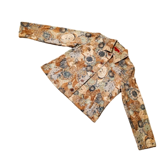 Joni B Jackets & Blazers - Joni B Floral Lightweight Jean Jacket